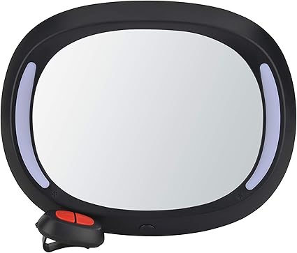 Altabebe Al1108 Miroir Led De Luxe Pour Bebe Noir Amazon Fr Bebes Puericulture