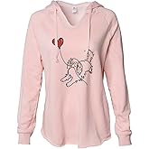 Inkopious Cavalier King Charles Spaniel Heart String - Women's Cali Wave Hooded Sweatshirt