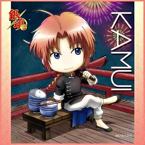 Amazon 銀魂 マイクロファイバーミニタオル 花火編 神威 アニメ 萌えグッズ 通販