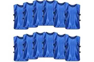 SHIJIXING 12 Pack Scrimmage Training Vest, Sports Pinnies, Practice Jerseys, Practice Vest for Adult Youth Kids.