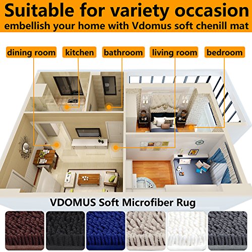 5 Microfiber+Absorbent+Comfortable+Anti+slip+Machine+Washable