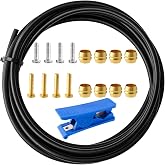 YUTUING 3000mm Hydraulic Disc Brake Hose Kit for Shimano BH59 BH90 Sram Avid System - Includes 8 Bike Olive, 8 Brass Connecting Insert, and Blue Hose Cutter