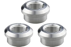 GVRGO 3 PCS Female 3/8'' NPT Weld Fittings Aluminum Alloy on Bung Fitting