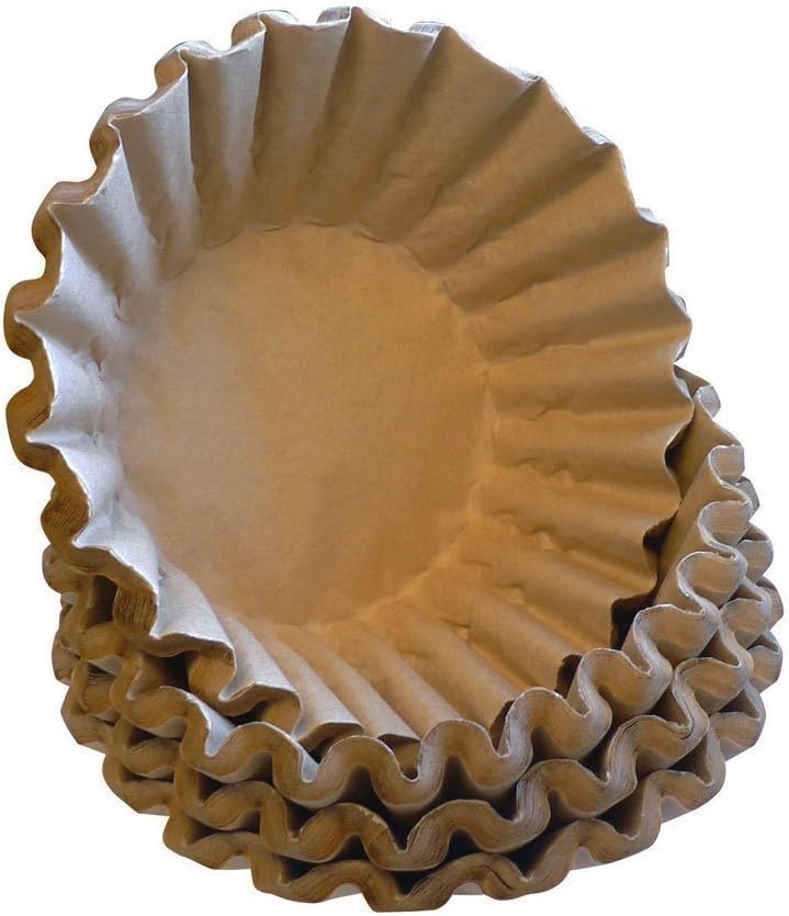 Quantum Positive - XL Unbleached Coffee Filters, 100 - Biodegradable, Natural Brown Filters - Extra Large Basket 12+ Cup