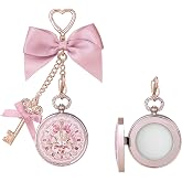 Flower Knows Bunny Garden Lip Balm &amp; Bag Charm, Pink Keychain with Mirror | Long-Lasting Hydrating Lip Care with Nourishing Oils, Softening Formula, Gift-Ready Beauty Accessory (02 Creamy White)