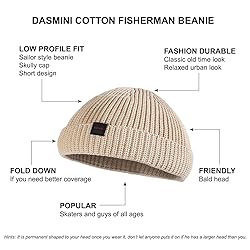 DASMINI Fisherman Beanie Hats for Men Women,Knit