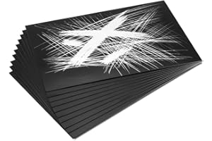 Essdee : Scraperboard : Black Coated White : 152x101mm : Pack of 10 Sheets