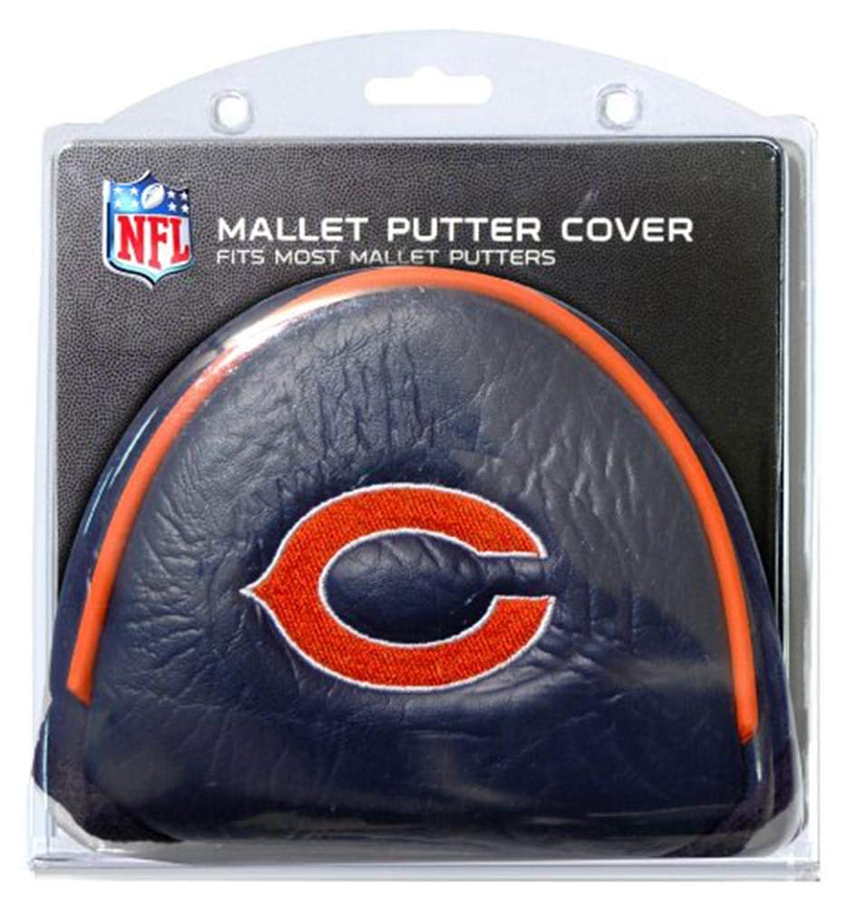 Team Golf NFL Chicago Bears Golf Mallet Putter Cover Golf Club Mallet Putter Headcover, Fits Most Mallet Putters, Scotty Cameron, Daddy Long Legs, Taylormade, Odyssey, Titleist, Ping, Callaway