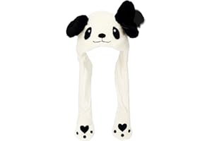 Easfan Animal Hat with Plush Moving Ears Jumping Pop Up Beating Hat Dress Up Cosplay Easter Birthday Gift for Kids, 22''