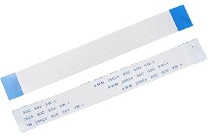 uxcell Flexible Flat Cable, 24 Pins 0.5mm Pitch 100mm FPC FFC Flexible Ribbon Cable for LCD TV Car Audio DVD Player Laptop 5Pcs (A Type)