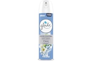 Glade Air Freshener Room Spray, Clean Linen Scent, Odor Fighting to Deliver Long Lasting Freshness, 8 Oz