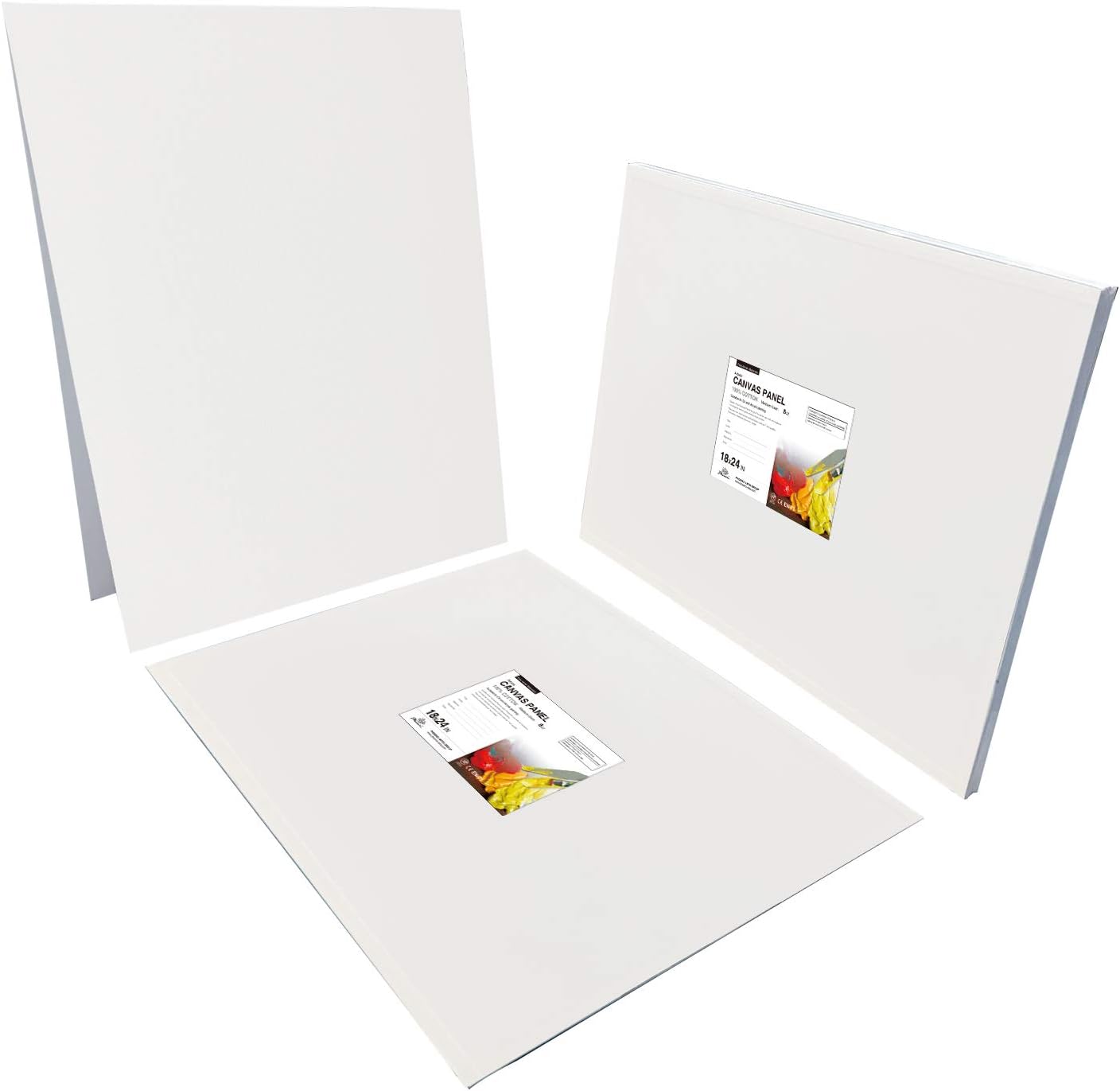 PHOENIX Artist Painting Canvas Panels - 18x24 Inch / 6 Pack - Triple Primed Cotton Canvas Boards for Oil & Acrylic Painting: Everything Else