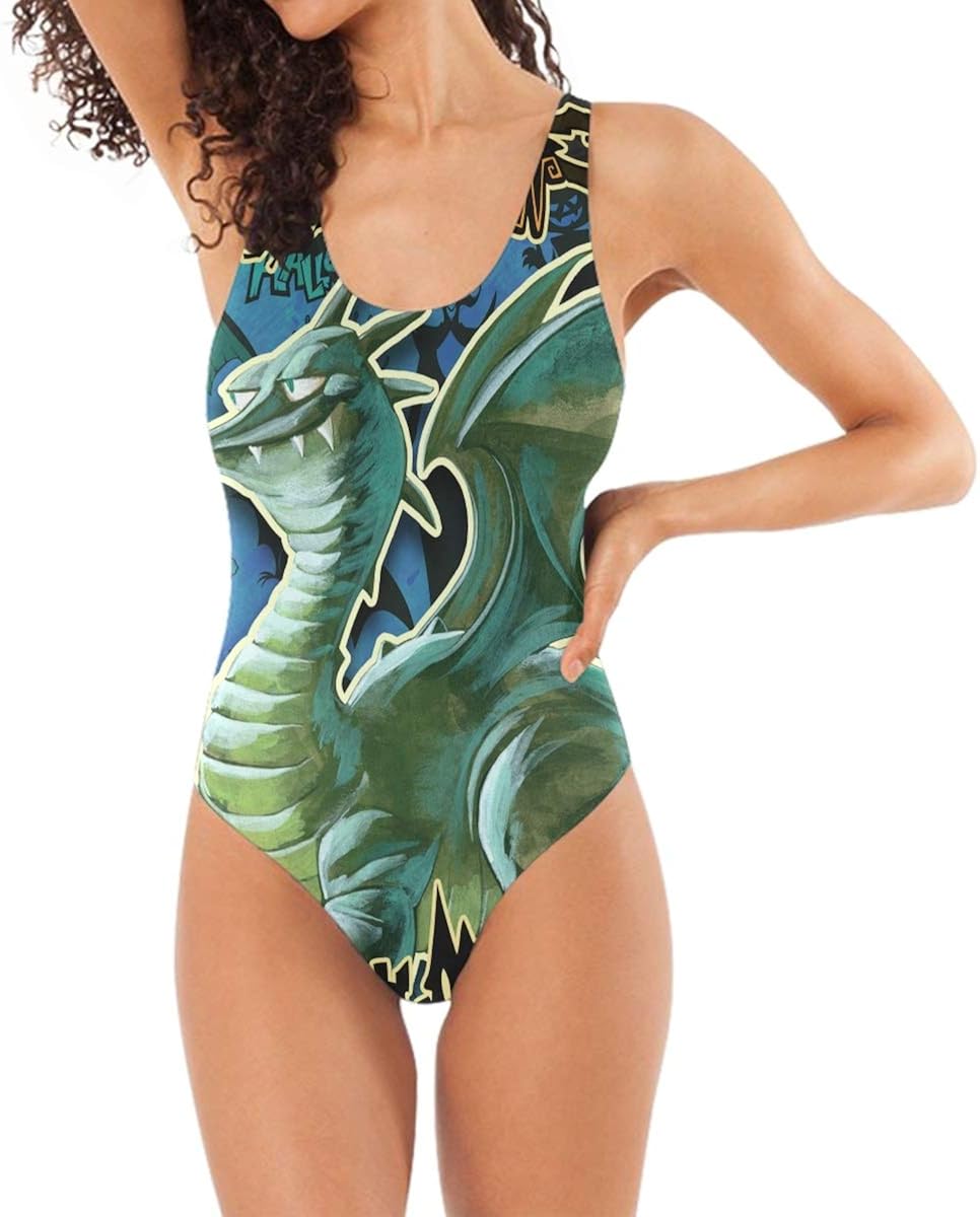 NOAON One Piece Swimsuit Halloween Dragon Women's Swimwear Amazon.ca