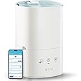 MIKO Ultrasonic Humidifiers for Bedroom Baby - Pre Filter, Wifi App controlled, Auto Mode, No Leak Design, Sleep Mode, Built-in Timer, Humidifier for Babies & Home