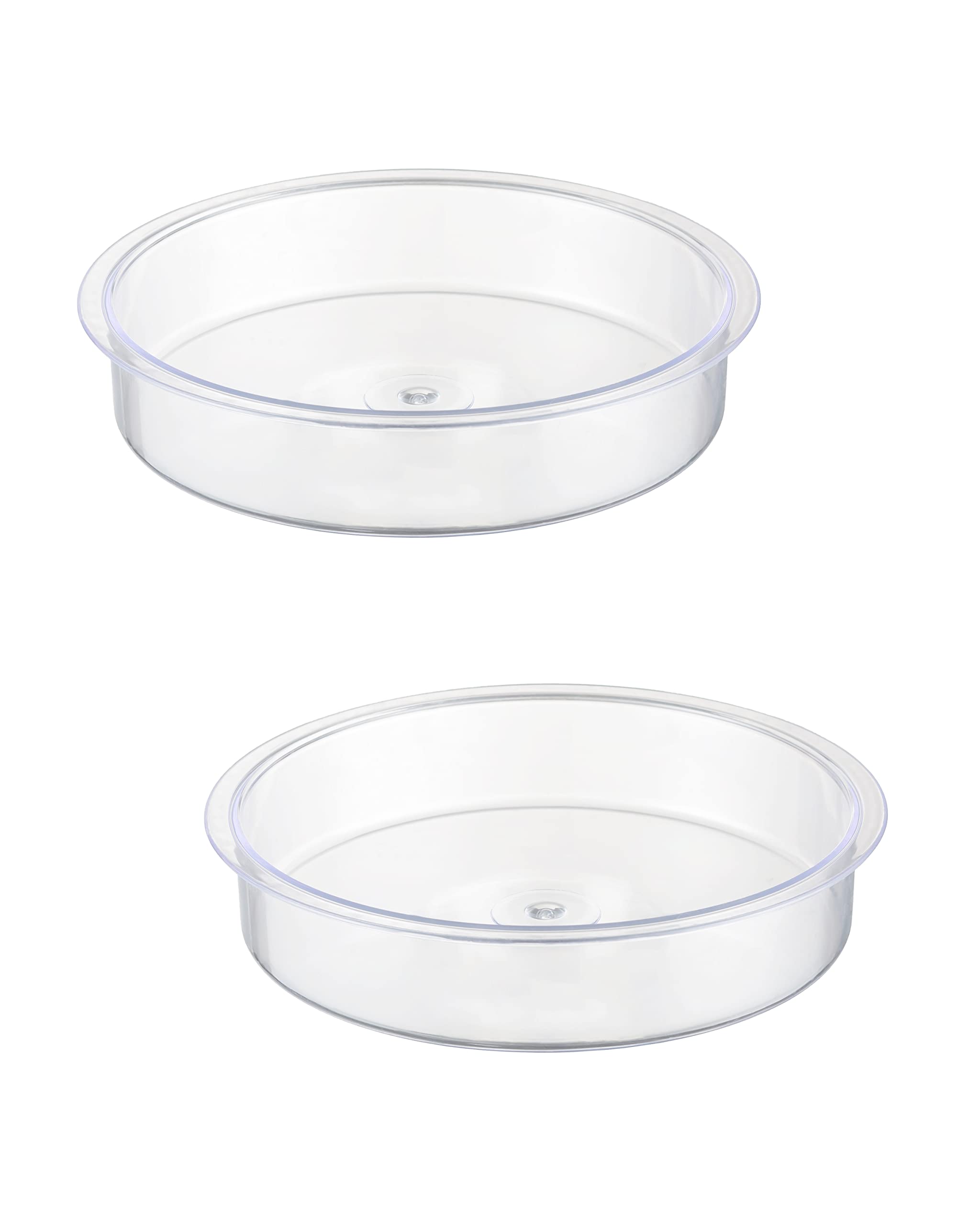 iBorn PC Plastic Bird Water Dish,Bird Bath Bowl Repalcement, Bird Feeder Station Tray Accessories 17.2cmοΌ2 PackοΌ
