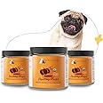 kin+kind Organic Fiber for Dogs&Cats - Pumpkin Boost for Healthy Poops - Digestive Health - Flax Seed, Ginger, Turmeric and Coconut - Made in USA (Triple Large 8oz)