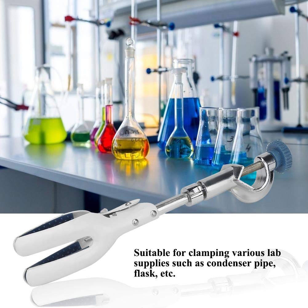 Pinza Per Becher Da Laboratorio StonyLab - Con Ganasce In Plastica, Per Becher 50-1000 Ml, Lunghezza 25.5 Cm