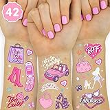 xo, Fetti Pink Temporary Tattoos for Girls - 42
