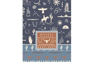 Western Monthly Planner 2026-2027: Cowgirl Themed Two Year Calendar Agenda For Productivity and Organization; 8.5 x 11"