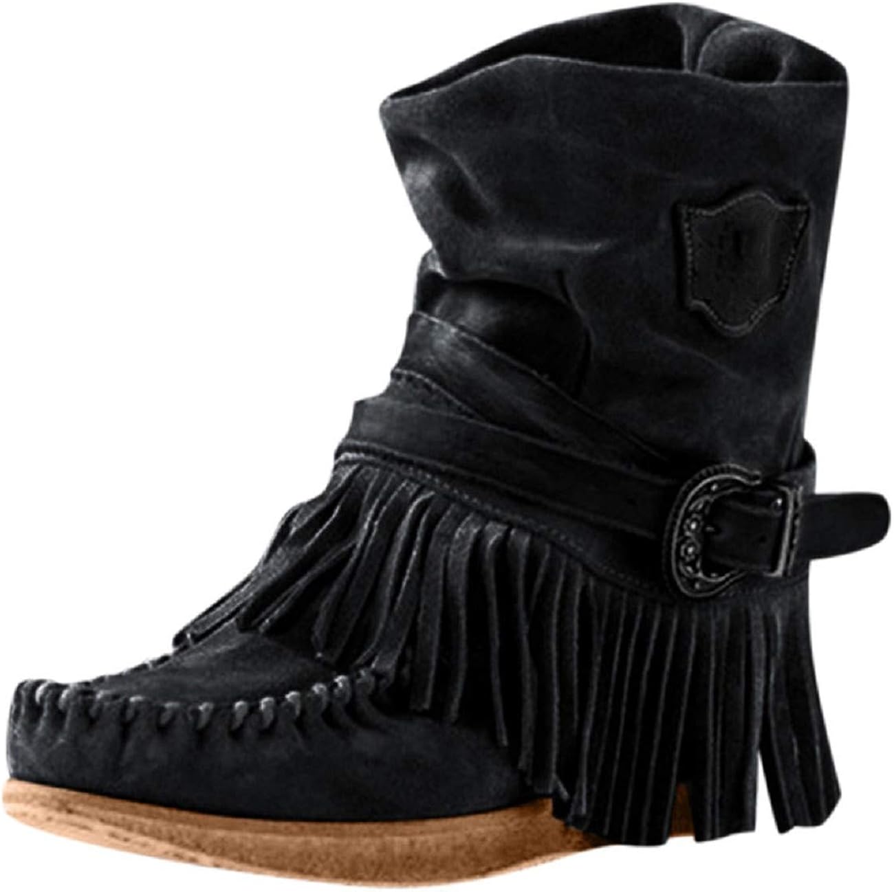 other stories tassel lace up boots