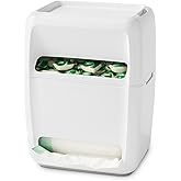 YouCopia SinkSuite Bag & Pod Dispenser, Standing Garbage Bag and Dishwasher Pod Organizer with Removable Lids for Storage, Speckled White