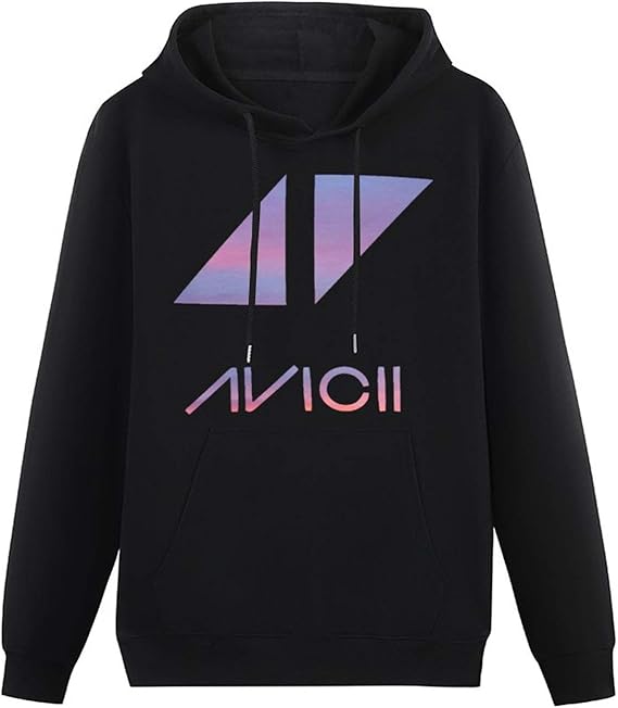 Amazon Avicii ロゴ パーカー レディース 長袖 スウェットシャツ ワンポイント 人気 気軽 ポケット付き 年中 裏起毛 スポーツ フード付き トレーナー パーカー 通販