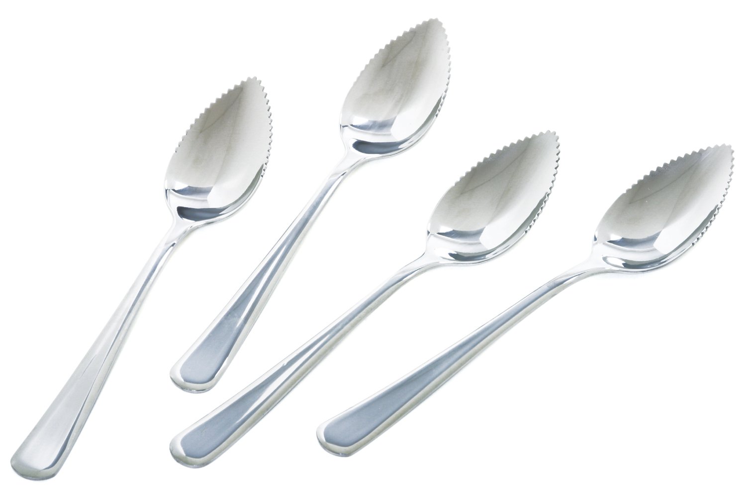 Norpro 1281 Grapefruit Spoon, Set of 4, Silver, 6.25 Inch