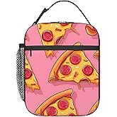 VANZEV Insulated Lunch Box for Women Men, Pizza Theme Lunch Box Reusable Portable Lunch Bag Cooler Tote Waterproof Lunch Container for Office Picnic Work Travel