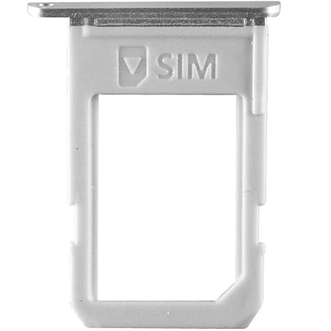 Unbekannt Original Samsung Simkartenhalter Silver/Silber für Samsung G928F Galaxy S6 Edge Plus (SIM Tray) - GH98-37692C