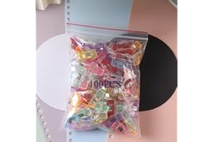 100pcs Sewing Clips, Premium Quilting Clips for Supplies Crafting Tools, Assorted Colors Plastic for Crafts, Sewing Notions