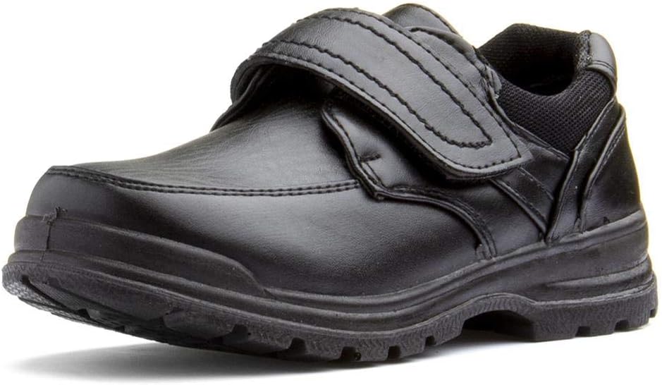 Trux Boys Black Easy Fasten Shoe