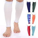 Doc Miller Compression Calf Sleeve for Men & Women – 20-30mmHg Graduated Support for Running, Shin Splints, Calf Strain – Knee High, Small to 6XL Plus Size