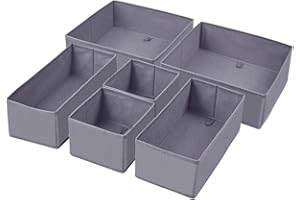 homyfort Dresser Drawer Organizer, Foldable Cloth Storage Box Closet Cube Basket Bins Containers Divider with Drawers for Und