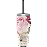 Tervis Traveler Kelly Ventura - Floral Collection Triple Insulated Tumbler Travel Cup Keeps Drinks Cold & Hot, 30oz with Straw Lid, Posy