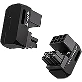 EZDIY-FAB Shield Series 8-Pin PCIe GPU Power Adapter,180-Degree U-Turn Angled Connector, Aluminum Design for Graphics Cards –