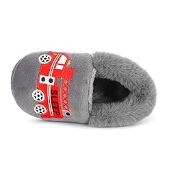 ESTAMICO Boys Girls Warm Slippers Cartoon Truck