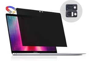 Peslv Magnetic Privacy Screen Compatible with MacBook Pro 15 Inch (2016-2019), Removable Anti Blue Light Glare Peep Filter Black out Screen Protector for Mac 15In Laptop Model (A1707, A1990)