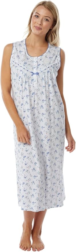 sleeveless jersey nightdress