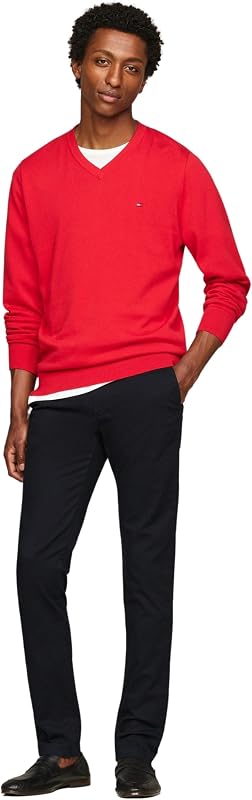 Herren Chino Hose Bleecker Essential Twill Slim Fit, Blau (Desert Sky), 28W/36L