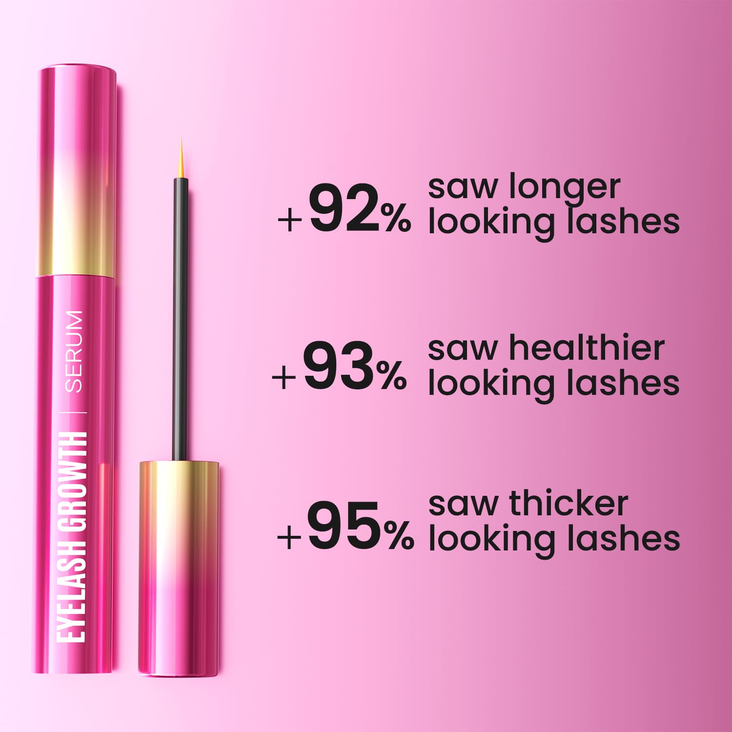 Sobetuar Eyelash Growth Serum Volumizing Lash Serum For Eyelash Growth Longer & Thicker Lash Enhancing serum With Natural Formula Vegan & Gentle (5 mL)