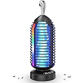 OnBeam Bug Zapper Indoor, Portable Mosquito Zapper Outdoor Rechargeable Fly Zapper Waterproof Mosquito Killer with LED Lights, Small Electric Fly Trap for Bedroom, Backyard, Patio, Garden, Camping