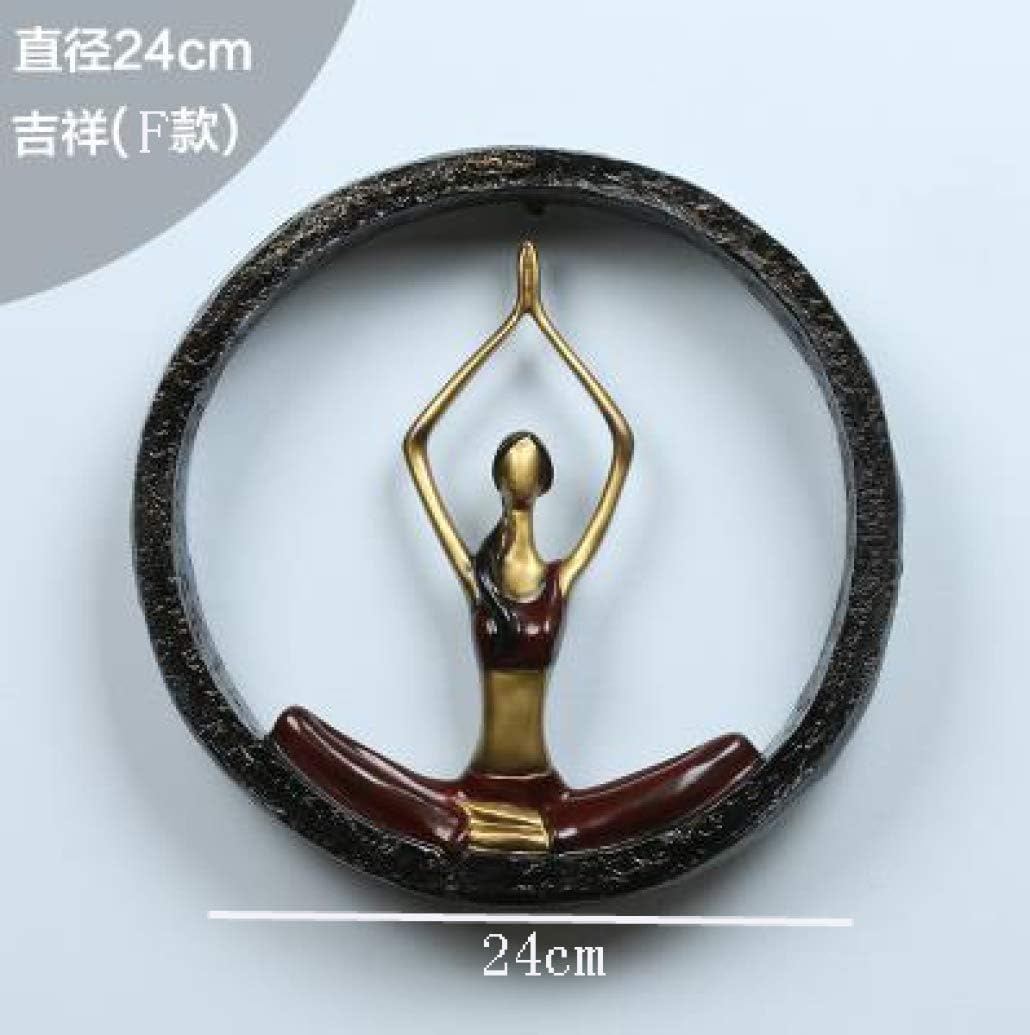 TUKURIO Office Sculpture Wall Hangings Modern Abstract Art Resin Yoga Pose Statue Modern Home Accessories Crafts