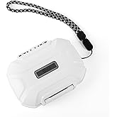 CCZ ZC01 in Ear Monitor Case, Portable Earbud IEMs Case, Waterproof Earphone Storage Box, Travel Carrying Organizer for Headphones, IEM Cables, Fit for KZ ZS10 Pro/ZS10 Pro X/ZS12 Pro X (White)