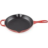 Le Creuset Enameled Cast Iron Signature Iron Handle Skillet, 10.25", Cerise