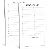 Amazon.com : Joyberg Grocery List Magnet Pad for Fridge, 2 Pack ...