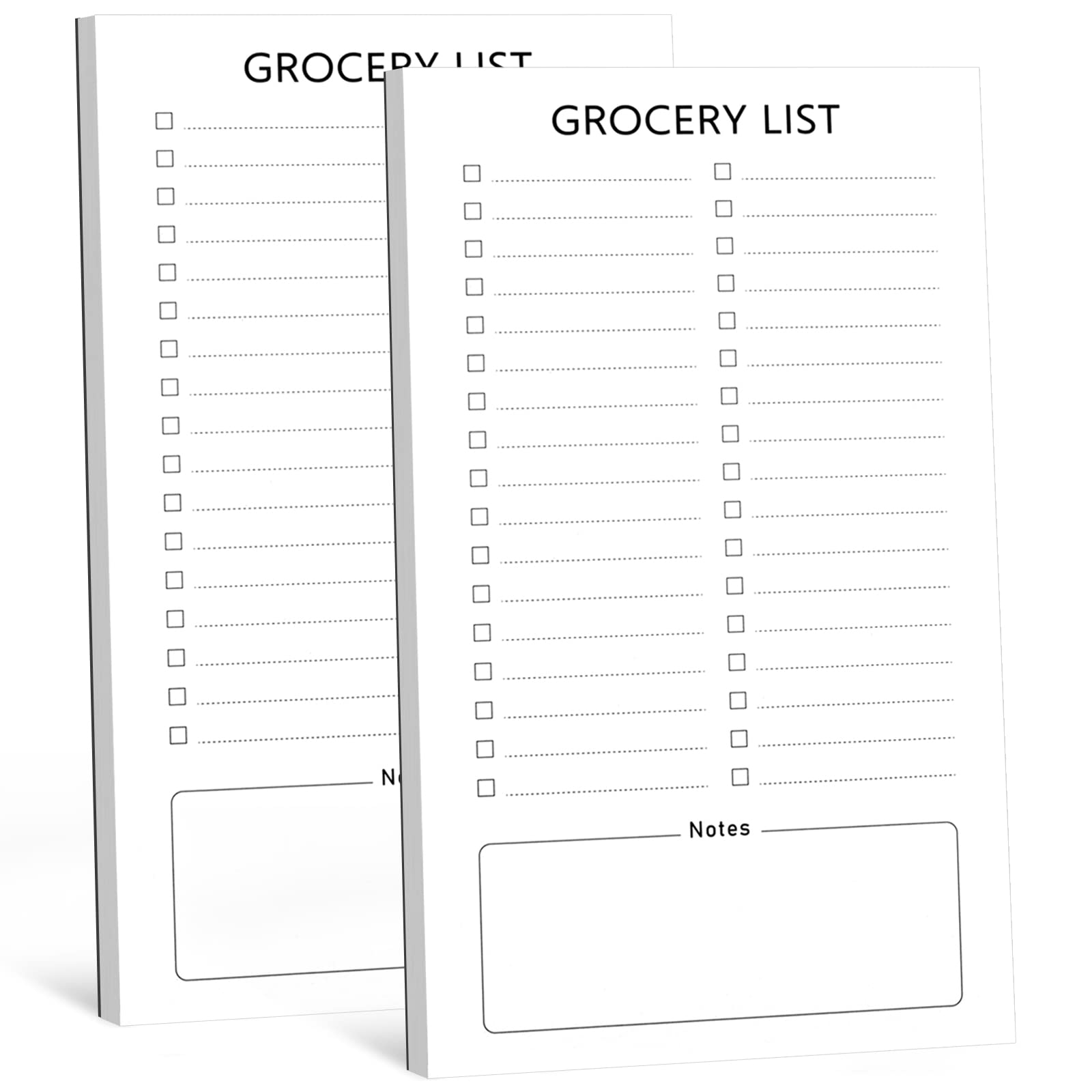Photo 1 of Joyberg Grocery List Magnet Pad for Fridge, 2 Pack Magnetic Notepads for Refrigerator, Magnetic Grocery List Pad for Fridge, Full Magnet Back Shopping Lists, 60 Sheets Per Note Pads