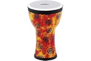 Nino Percussion NINO-EMDJ-SU Elements Mini Synthetic Djembe, Sunshine