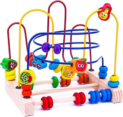 blocks on wire toy