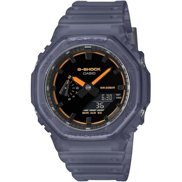 Amazon.com: Casio GA-2100-1A4ER G-Shock Neon Accent Quartz Watch