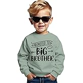 AG AGUU Promoted to Big Brother Sweatshirt Toddler Baby Boy Announcement Pullover Long Sleeve Shirt Big Bro Top Fall Clothes